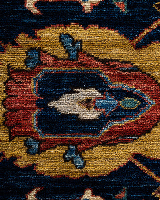 Traditional Hand-Knotted Serapi Blue Area Rug 6' 1" x 8' 10"