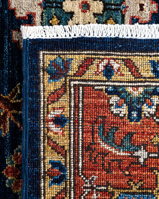 Traditional Hand-Knotted Serapi Blue Area Rug 6' 1" x 8' 10"