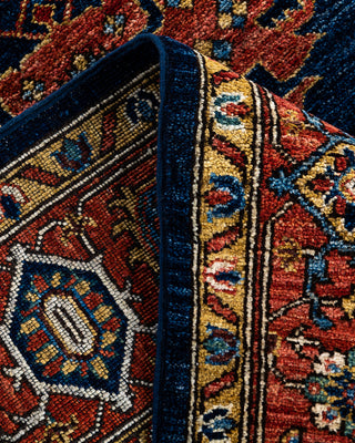 Traditional Hand-Knotted Serapi Blue Area Rug 6' 1" x 8' 10"