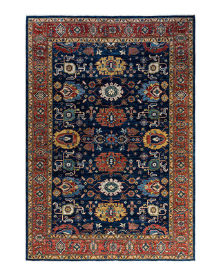 Traditional Serapi Wool Hand Knotted Blue Area Rug 6' 1" x 8' 10"