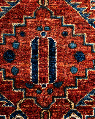Traditional Hand-Knotted Serapi Red Area Rug 6' 0" x 9' 2"