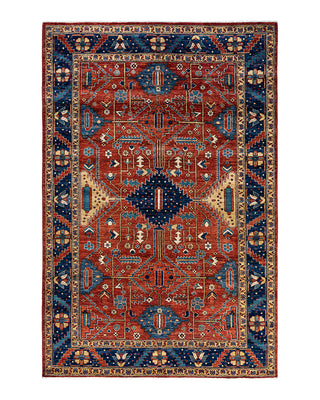 Traditional Serapi Wool Hand Knotted Red Area Rug 6' 0" x 9' 2"
