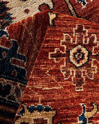 Traditional Hand-Knotted Serapi Red Area Rug 6' 0" x 8' 11"