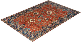 Traditional Hand-Knotted Serapi Red Area Rug 6' 0" x 8' 11"