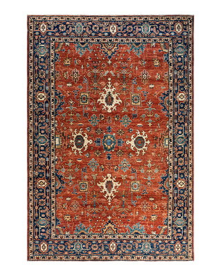 Traditional Serapi Wool Hand Knotted Red Area Rug 6' 0" x 8' 11"
