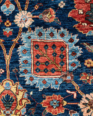 Traditional Hand-Knotted Serapi Blue Area Rug 6' 0" x 8' 7"
