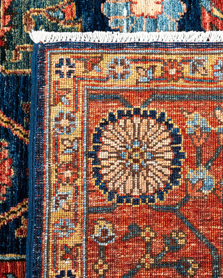 Traditional Hand-Knotted Serapi Blue Area Rug 6' 0" x 8' 7"