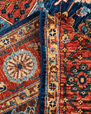 Traditional Hand-Knotted Serapi Blue Area Rug 6' 0" x 8' 7"