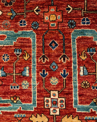 Traditional Hand-Knotted Serapi Red Area Rug 6' 1" x 8' 8"