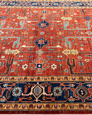 Traditional Serapi Wool Hand Knotted Red Area Rug 6' 1" x 8' 8"