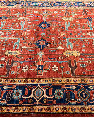 Traditional Hand-Knotted Serapi Red Area Rug 6' 1" x 8' 8"