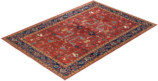 Traditional Hand-Knotted Serapi Red Area Rug 6' 1" x 8' 8"