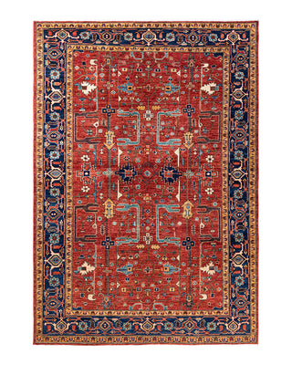 Traditional Serapi Wool Hand Knotted Red Area Rug 6' 1" x 8' 8"