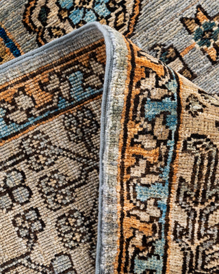 Traditional Hand-Knotted Serapi Gray Area Rug 6' 2" x 8' 11"