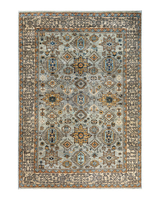 Traditional Serapi Wool Hand Knotted Gray Area Rug 6' 2" x 8' 11"
