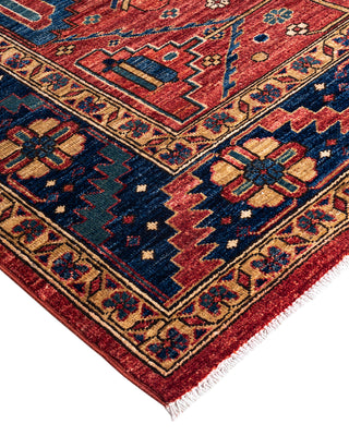 Traditional Serapi Wool Hand Knotted Red Area Rug 6' 1" x 9' 2"