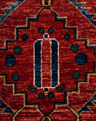 Traditional Hand-Knotted Serapi Red Area Rug 6' 1" x 9' 2"