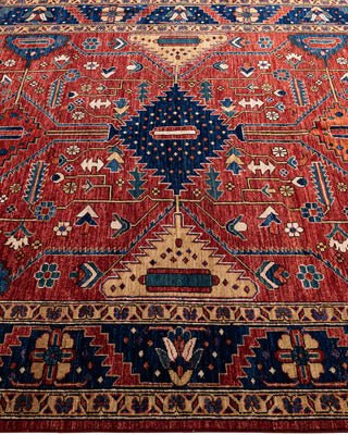 Traditional Hand-Knotted Serapi Red Area Rug 6' 1" x 9' 2"