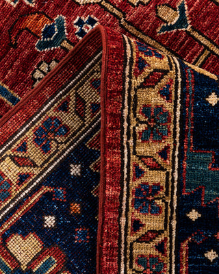 Traditional Hand-Knotted Serapi Red Area Rug 6' 1" x 9' 2"