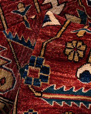 Traditional Hand-Knotted Serapi Red Area Rug 6' 1" x 9' 2"