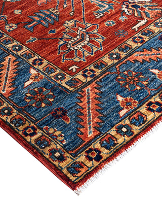 Traditional Serapi Wool Hand Knotted Red Area Rug 5' 8" x 8' 9"