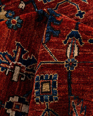 Traditional Hand-Knotted Serapi Red Area Rug 5' 8" x 8' 9"