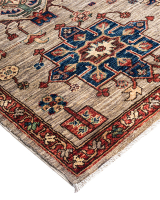 Traditional Serapi Wool Hand Knotted Brown Area Rug 6' 2" x 9' 3"