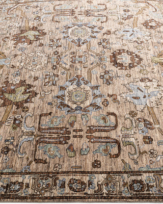 Traditional Serapi Wool Hand Knotted Brown Area Rug 6' 1" x 9' 0"