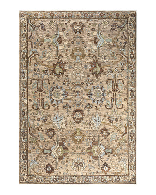 Traditional Serapi Wool Hand Knotted Brown Area Rug 6' 1" x 9' 0"