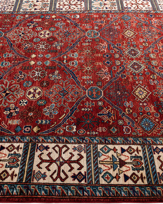 Traditional Serapi Wool Hand Knotted Red Area Rug 6' 0" x 9' 1"