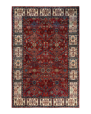 Traditional Serapi Wool Hand Knotted Red Area Rug 6' 0" x 9' 1"