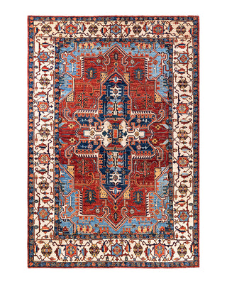 Traditional Serapi Wool Hand Knotted Red Area Rug 5' 11" x 8' 6"