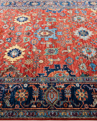 Traditional Serapi Wool Hand Knotted Red Area Rug 5' 11" x 9' 3"