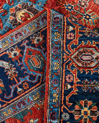 Traditional Hand-Knotted Serapi Red Area Rug 5' 11" x 9' 3"
