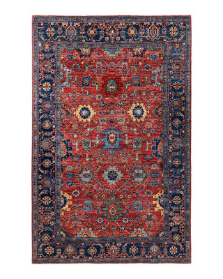 Traditional Serapi Wool Hand Knotted Red Area Rug 5' 11" x 9' 3"