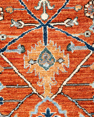 Traditional Serapi Wool Hand Knotted Orange Area Rug 5' 9" x 9' 0"