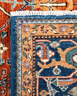 Traditional Hand-Knotted Serapi Orange Area Rug 5' 9" x 9' 0"