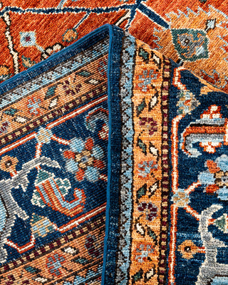 Traditional Hand-Knotted Serapi Orange Area Rug 5' 9" x 9' 0"