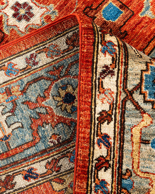Traditional Hand-Knotted Serapi Red Area Rug 6' 1" x 9' 5"