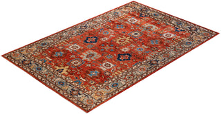 Traditional Hand-Knotted Serapi Red Area Rug 6' 1" x 9' 5"