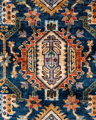 Traditional Hand-Knotted Serapi Blue Area Rug 6' 1" x 8' 11"