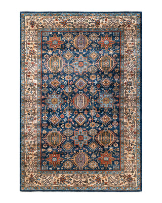Traditional Serapi Wool Hand Knotted Blue Area Rug 6' 1" x 8' 11"