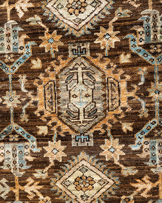 Traditional Hand-Knotted Serapi Brown Area Rug 6' 5" x 8' 11"