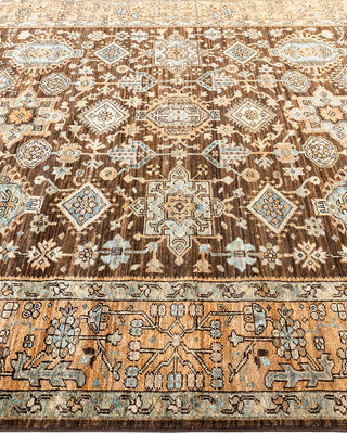 Traditional Serapi Wool Hand Knotted Brown Area Rug 6' 5" x 8' 11"