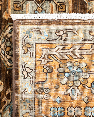 Traditional Hand-Knotted Serapi Brown Area Rug 6' 5" x 8' 11"