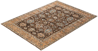 Traditional Hand-Knotted Serapi Brown Area Rug 6' 5" x 8' 11"