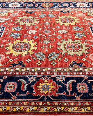 Traditional Serapi Wool Hand Knotted Red Area Rug 6' 2" x 8' 10"