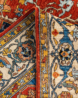 Traditional Hand-Knotted Serapi Orange Area Rug 5' 10" x 9' 1"