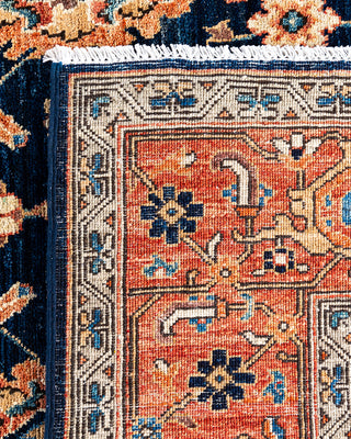 Traditional Hand-Knotted Serapi Blue Area Rug 6' 4" x 9' 1"
