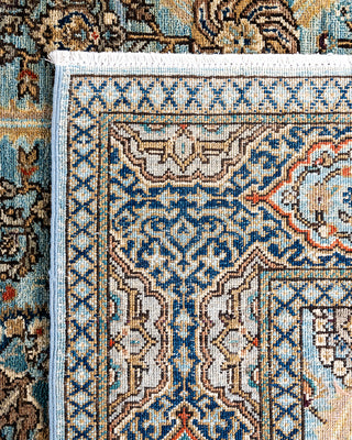 Traditional Hand-Knotted Serapi Light Blue Area Rug 6' 2" x 8' 3"